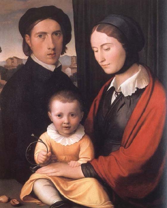 Friedrich overbeck The Artist with his Family France oil painting art